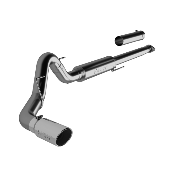 4 Inch Cat Back Exhaust System Single T409 Stainless Steel For 15-20 Ford F-150 2.7L/3.5L EcoBoos...