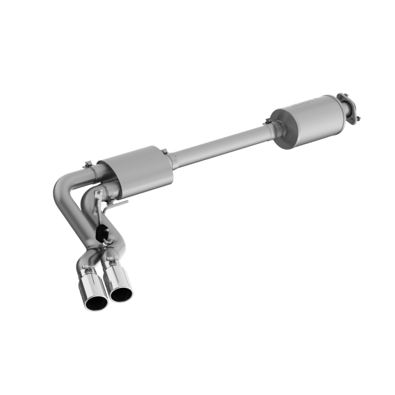 3 Inch Cat Back Exhaust System Pre-Axle Dual Outlet T304 Stainless Steel Street Version For 15-20...