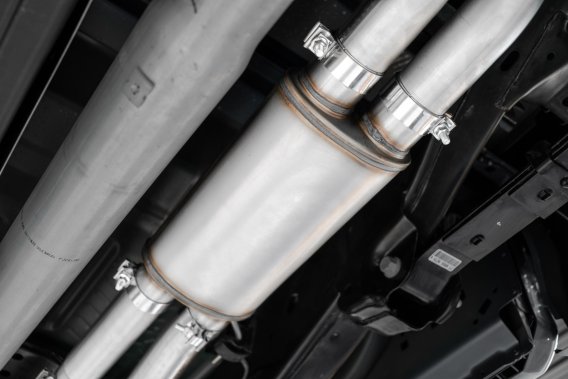 3 Inch Exhaust Resonator Back Dual Rear Exit T409 Stainless Steel For 17-20 Ford F-150 Raptor 3.5...