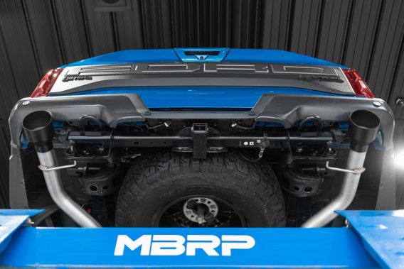 3 Inch Exhaust Resonator Back Dual Rear Exit T409 Stainless Steel For 17-20 Ford F-150 Raptor 3.5...