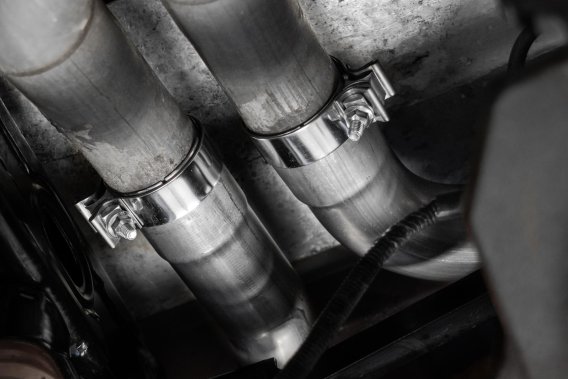 2021-Up Ford F-150 Raptor 3.5L EcoBoost HO 3 Inch Axle-Back Dual Rear Exit T304 Stainless Steel w...