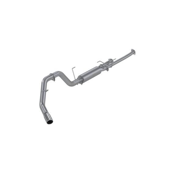 Cat Back Exhaust System Single Side 4 Inch Tip Aluminized Steel For 09-21 Toyota Tundra MBRP