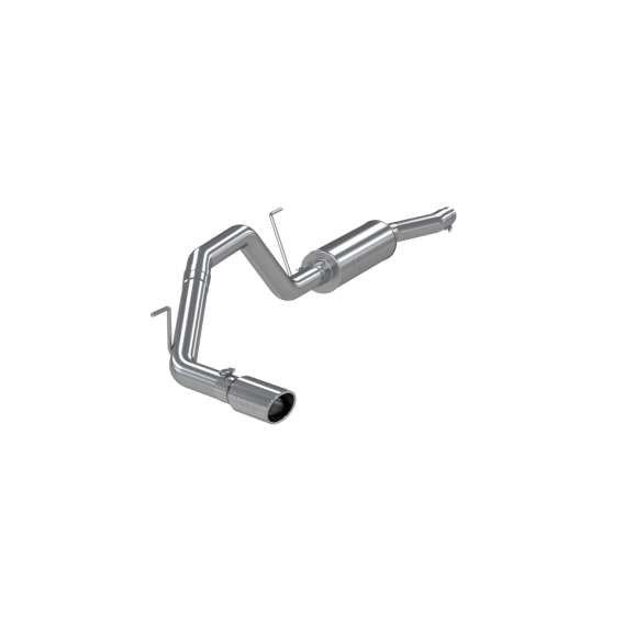 Cat Back Exhaust System Single Side Aluminized Steel For 04-06 Nissan Titan 5.6L, Extended Cab/Cr...