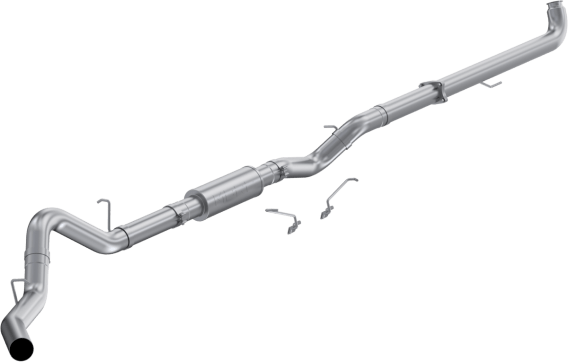 2001-2004 Chevrolet/GMC Silverado/Sierra 2500/3500 6.6L EC/CC 4 Inch Downpipe-Back Single Side Ex...