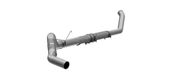5 Inch Turbo Back Single Side Exit For 03-04 Dodge Ram 2500/3500 Cummins