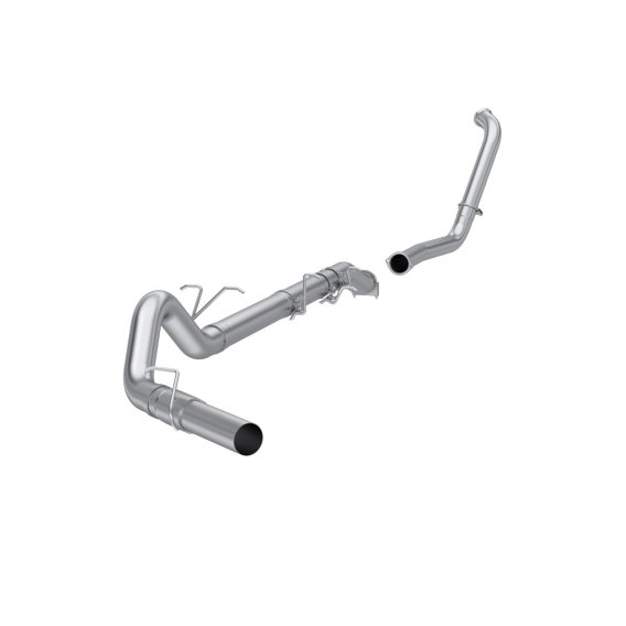 03-07 Ford F-250/350 6.0L EC/CC Armor Lite 4 Inch Turbo Back Single Side Exit No Muffler Retains ...