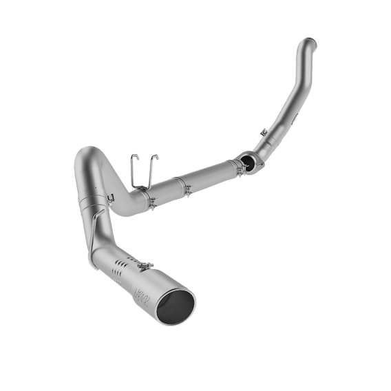 4 Inch Filter Back With Down Pipe Single Side Exit Aluminized Steel For 08-10 Ford F-250/350/450 ...
