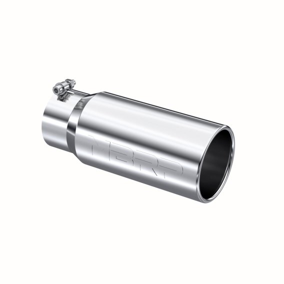 Exhaust Tail Pipe Tip 5 Inch O.D. Rolled Straight 4 Inch Inlet 12 Inch Length T304 Stainless Stee...