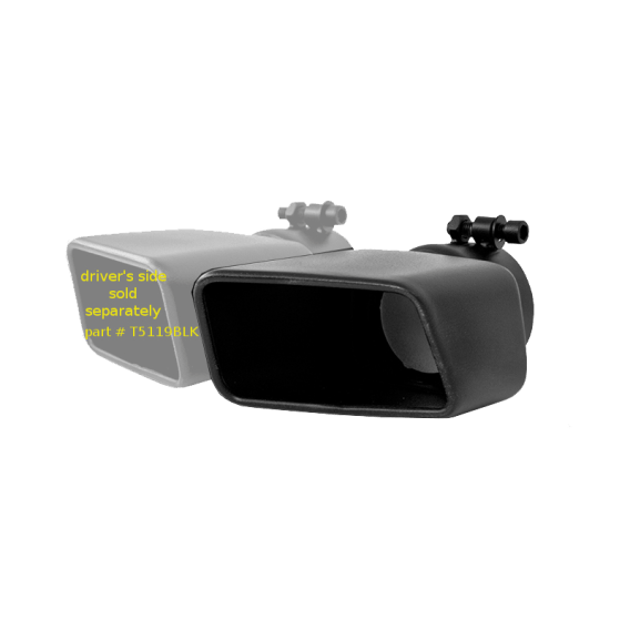 Exhaust Tip Rectangle Angled Cut Fits 3 Inch Systems Passenger Side MBRP