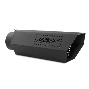 Universal 5 Inch Hexagon Shaped Black Series No Back Plate Exhaust Tip MBRP