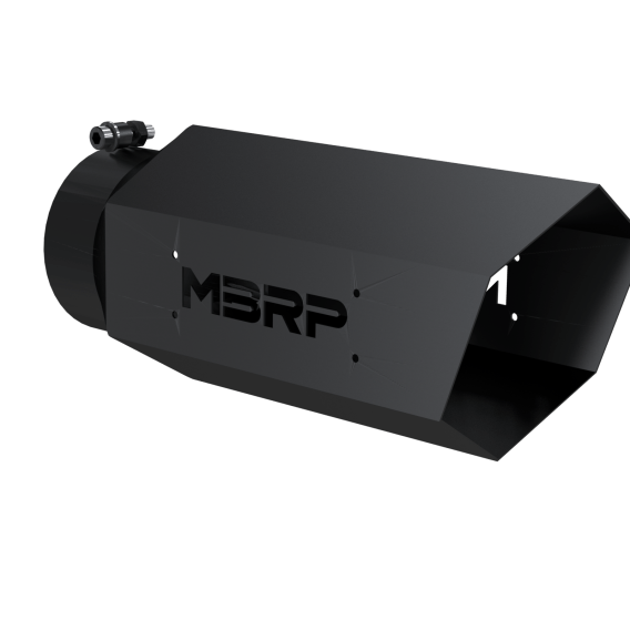 Universal 4 Inch Hexagon Shaped 16 Inch Assembled MBRP Armor BLK Exhaust Tip MBRP