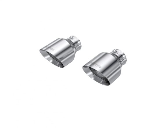 2015-Up Dodge Durango/Charger T304 Stainless Steel Tips, 5 Inch OD Out, Angle Cut, Sold In Pairs ...