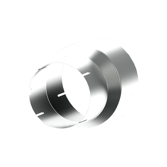 4 Inch ID To 5 Inch ID Exhaust Pipe Adapter Aluminized Steel MBRP
