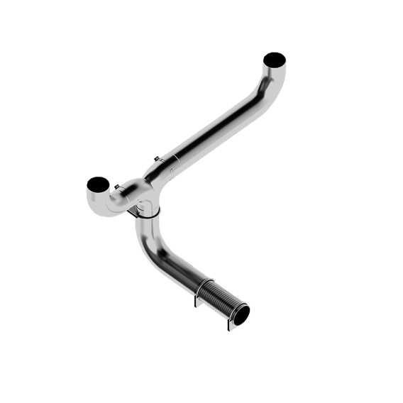 Full Size Pickup 5 Inch Exhaust Pipe T Pipe Aluminized Steel MBRP