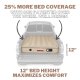 AirBedz Tan by Pittman Outdoors - PPI 503 Mid Size 6.0'-6.5' Standard Bed with Built-in Rechargea...