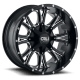 Americana 9101 SB Satin Black / Milled Spokes