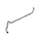 P1 4" Turbo Back, Race System, without muffler, Aluminized, 2007-2009 RAM 2500/3500 6.7 Cummins