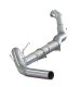 P1 5" Turbo Back, Race System, No Bungs, Without Muffler, Aluminized, 2010-2012 RAM 2500/3500 6.7...