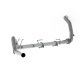 P1 4" Turbo Back, Race System, without bungs, without muffler, - PLM Series, Aluminized, 2008-201...