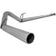 P1 5" Down Pipe Back, Race System, Without bungs, Without muffler, - SLM Series, Stainless, 2011-...