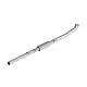 P1 4" Race Pipe, without bungs, with muffler, Aluminized, 2007.5-2012 RAM 2500/3500 6.7L