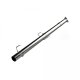 P1 4" Race Pipe without bungs, Aluminized, 2016-2019 Nissan Titan XD, 5.0 Cummins