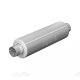 3 Inch Exhaust Pipe ID Inlet/Outlet 26 Inch Single Muffler Mild Tone Aluminized Steel MBRP