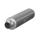 3 Inch Exhaust Pipe ID Inlet/Outlet 26 Inch Single Chambered Muffler Aluminized Steel MBRP