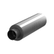 5 Inch ID Inlet/Outlet 31 Inch Exhaust Pipe Single Muffler T409 Stainless Steel MBRP