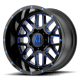 Grenade XD820 SB-BL Satin Black / Milled-Blue Tinted-Clear Coat