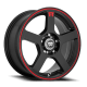 MR116 FS5 MBR Matte Black / Red Stripe