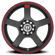 MR116 FS5 MBR Matte Black / Red Stripe