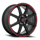 MR142 CS8 SBR Satin Black / Red Stripe