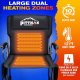 Pittman Outdoors Heated Camping Chair - Black/Blue