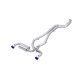 20-24 Toyota Supra T304 Stainless Steel 3 inch Cat-Back Dual Rear Outlet with Burnt End Tips 2 4....