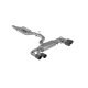 2015-21VW Golf R T304 Stainless Steel 3 inch Cat-Back Active Quad Rear Exit with Carbon Fiber Tip...