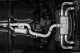 2015-21VW Golf R T304 Stainless Steel 3 inch Cat-Back Active Quad Rear Exit with Carbon Fiber Tip...