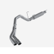 4 Inch Cat Back Exhaust System For 14-Up RAM 2500/3500 6.4L Single Side Dual Outlet Aluminized St...