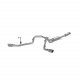 21-Up Ford F-150 T409 Stainless Steel 3 Inch Cat-Back 2.5 Inch Dual Split Side Exhaust System MBR...