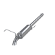 Cat Back Exhaust System Single Turn Down Aluminized Steel For 04-08 Ford F-150 All Engines MBRP