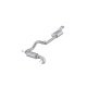 2021-Up Ford Bronco 2.3L/2.7L T304 Stainless Steel 3 Inch Cat-Back Single High Clearance Rear Exi...