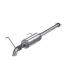 Cat Back Exhaust System Turn Down Single Aluminized Steel For 05-15 Toyota Tacoma 4.0L, Extended ...