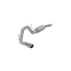 Cat Back Exhaust System Single Side Aluminized Steel For 04-06 Nissan Titan 5.6L, Extended Cab/Cr...