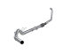 5 Inch Turbo Back Single Side Exit No Muffler T409 Stainless Steel For 03-07 Ford F-250/350 6.0L,...
