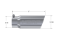 Exhaust Tail Pipe Tip 5 Inch O.D. Angled Single Walled 4 Inch Inlet 12 Inch Length T304 Stainless...