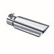 Exhaust Tail Pipe Tip 3 1/2 Inch O.D. Dual Wall Angled 2 1/2 Inch Inlet 12 Inch Length T304 Stain...