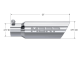 Exhaust Tail Pipe Tip 3 1/2 Inch O.D. Dual Wall Angled 2 1/2 Inch Inlet 12 Inch Length T304 Stain...