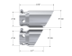 4 Inch Inlet 5 Inch Tip Cover Set-6 3/4 Inch And 9 3/4 Inch Length T304 Stainless Steel MBRP