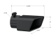 Exhaust Tip Rectangle Angled Cut Fits 3 Inch Systems Driver Side MBRP
