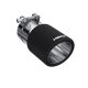 Exhaust Tip 4 Inch O.D. Dual Wall Angled 3 Inch Inlet 7.7 Inch Length Carbon Fiber MBRP